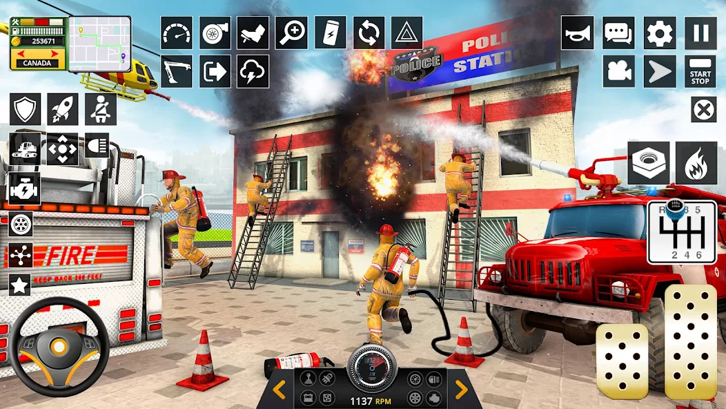 Firefighter Rescue Truck Game screenshot 4