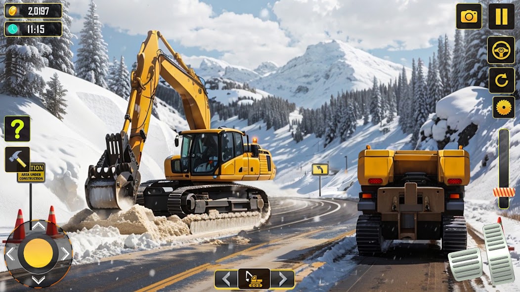 Snow Heavy Construction Game screenshot 1