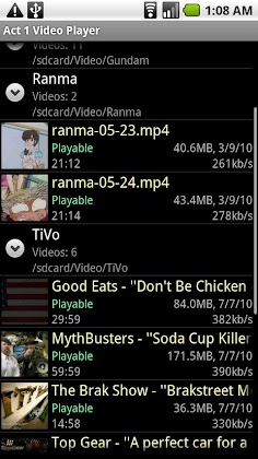Act 1 Video Player 4.0.3 screenshot 1