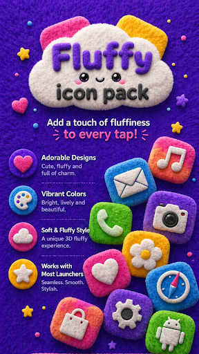 Cute Fluffy Icon Pack screenshot 3