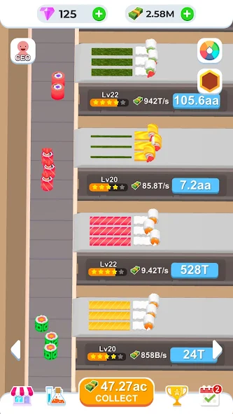 Idle Sushi Factory screenshot 2