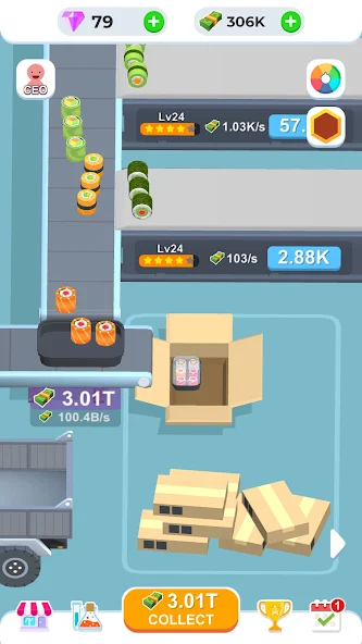 Idle Sushi Factory screenshot 4