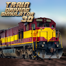 A view of the main menu in Train Driving Simulator 3D
