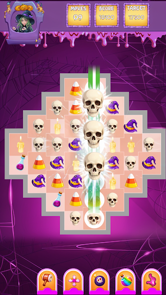 Halloween Magical Match Quest screenshot 2