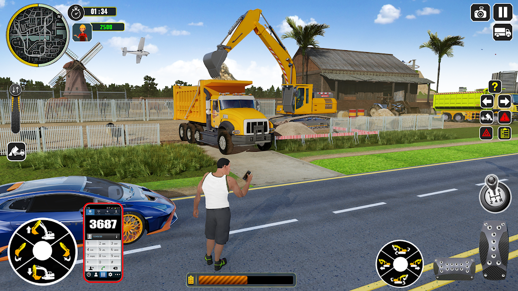 Excavator Truck Simulator Game screenshot 2