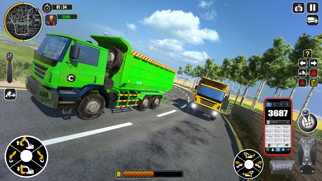 Excavator Truck Simulator Game in-game preview 5