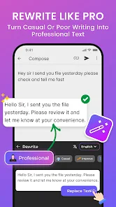 ImproveType AI Typing Keyboard screenshot 2