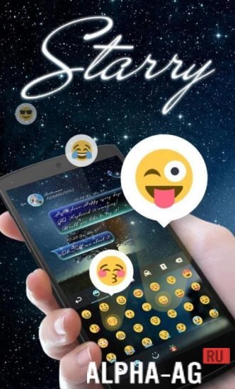 Starry GO Keyboard Theme Emoji screenshot 2