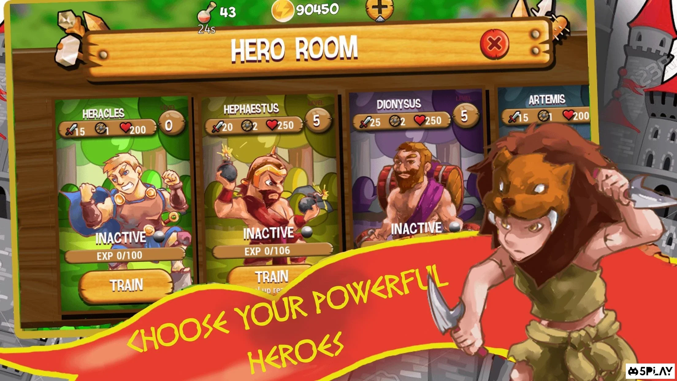 Gods of Myth TD: King Hercules Son of Zeus