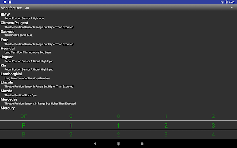 OBDII Trouble Codes screenshot 4