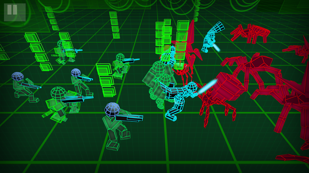Stickman Neon Warriors: Spiders Battle screenshot 2