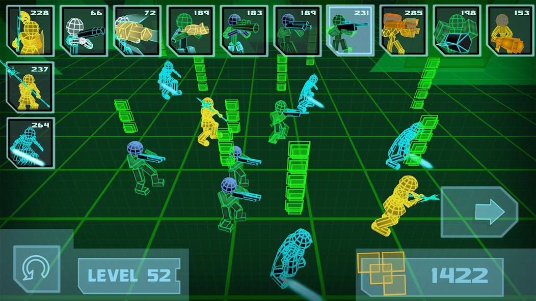 Stickman Neon Warriors: Spiders Battle screenshot 5