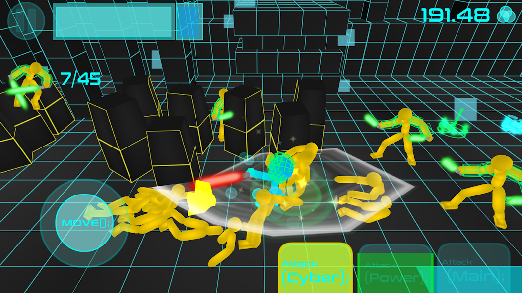 Stickman Neon Warriors: Sword Fighting Screenshot 2