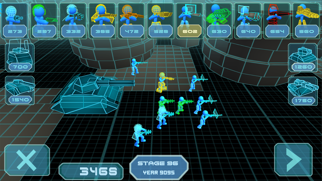 Stickman Simulator: Neon Tank Warriors