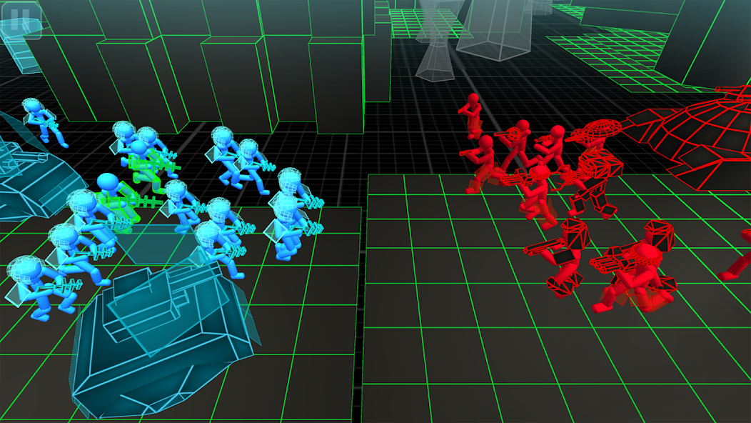 Stickman Simulator: Neon Tank Warriors screenshot 2