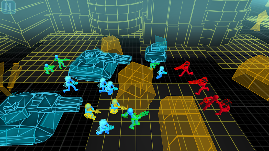 Stickman Simulator: Neon Tank Warriors screenshot 3