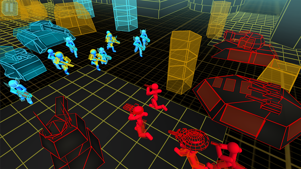 Stickman Simulator: Neon Tank Warriors screenshot 4