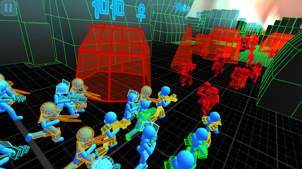 Stickman Simulator: Neon Tank Warriors screenshot 5