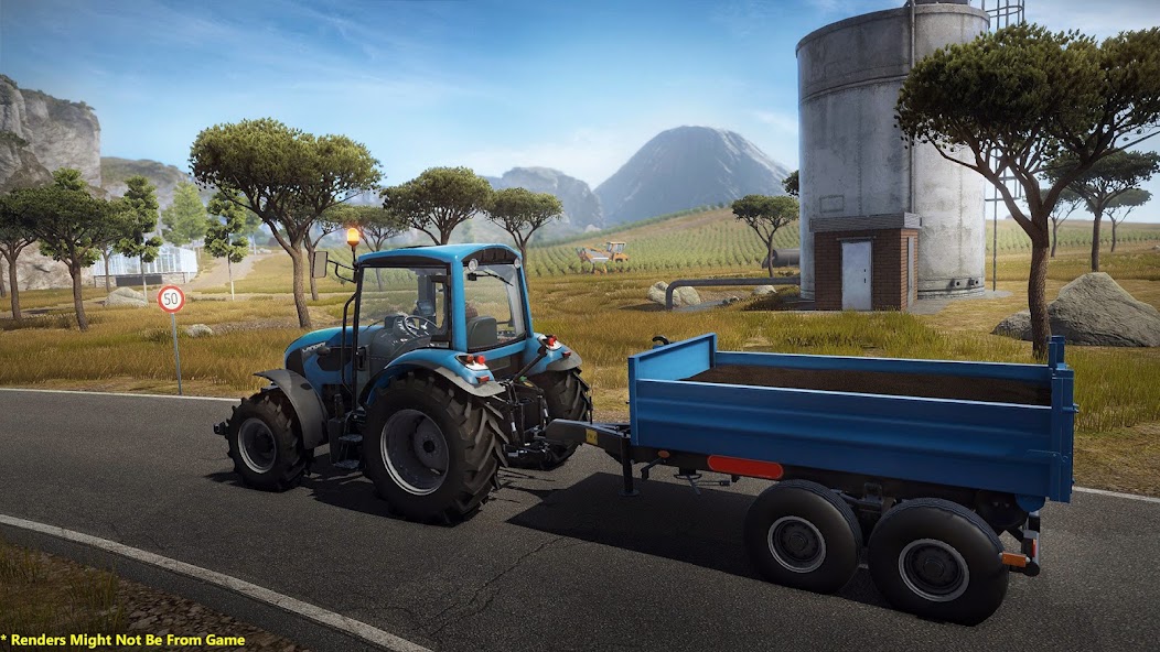 Offroad Pickup Cargo Tractor Trolley Transport: Farming Simulator screenshot 2