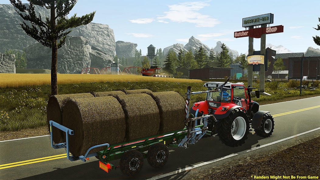 Offroad Pickup Cargo Tractor Trolley Transport: Farming Simulator screenshot 3