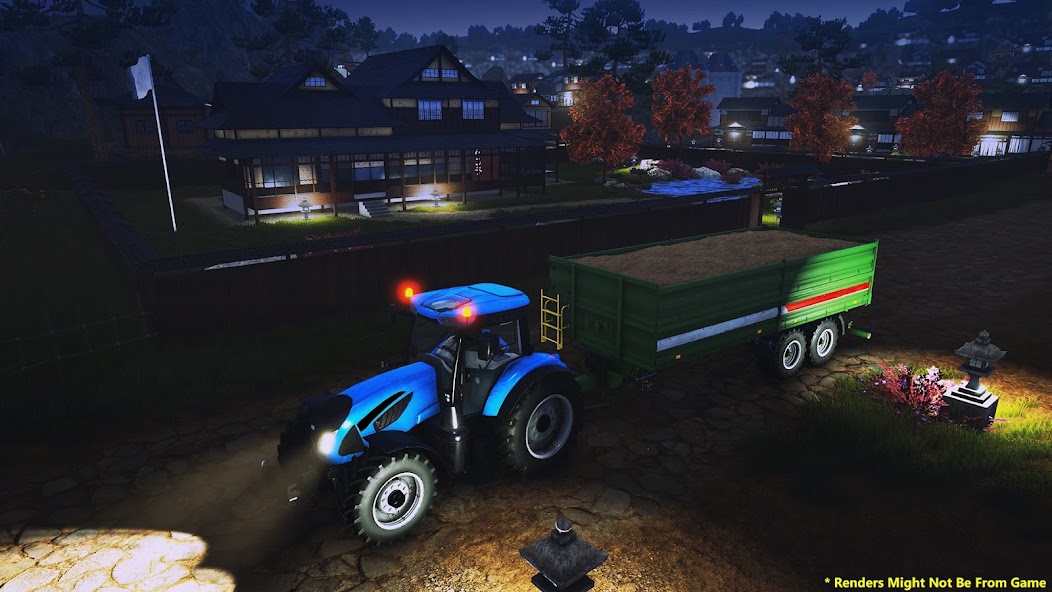 Offroad Pickup Cargo Tractor Trolley Transport: Farming Simulator screenshot 5