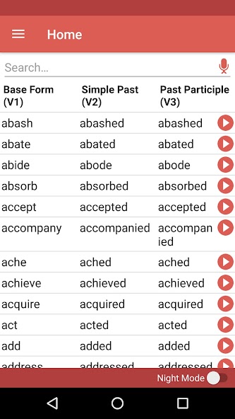 English Verbs screenshot 1