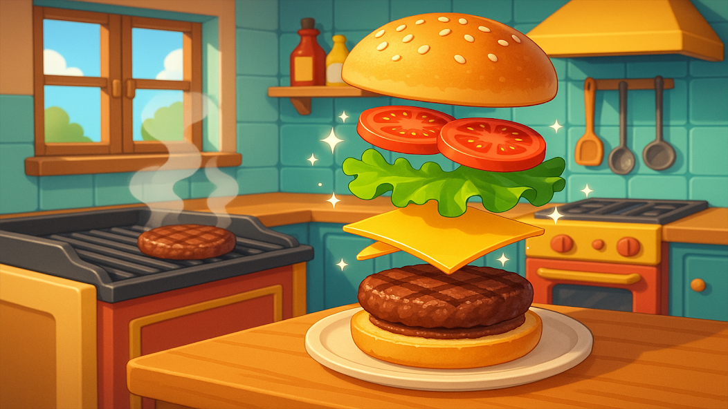 Kitchen Set Sim Cooking Games
