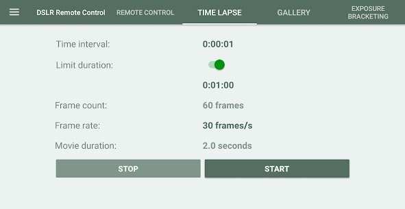 DSLR Control + screenshot 2