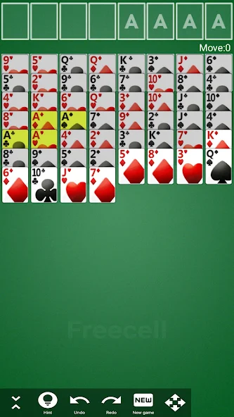 Freecell screenshot 2