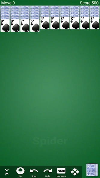 Spider Solitaire screenshot 2