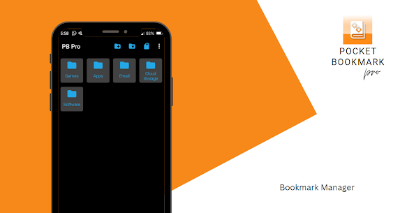 Pocket Bookmark Pro screenshot 1