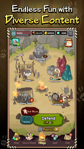 Epic Shaman Battle: 4P Defense screenshot 4