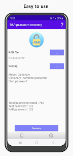 RAR Password Recovery preview 1