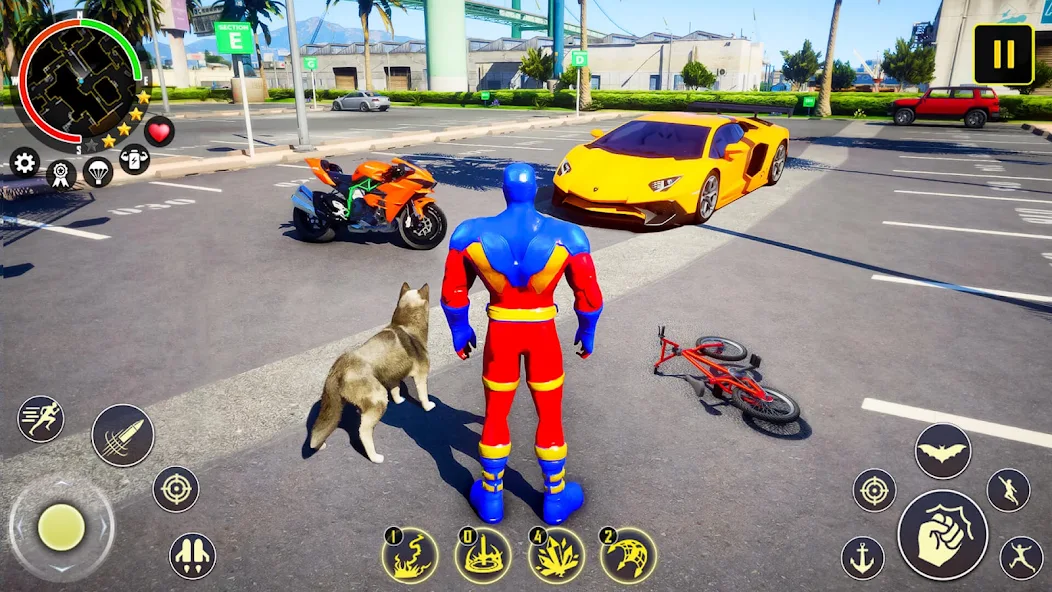 Rope Spider Game Fighting Town screenshot 1