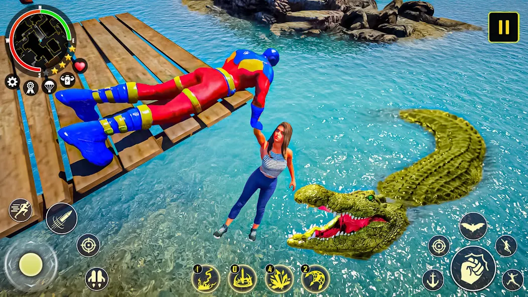 Rope Spider Game Fighting Town screenshot 4