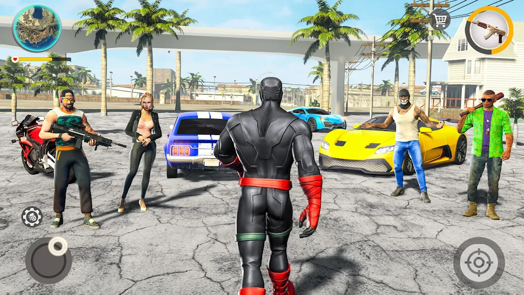 Rope Spider Game Fighting Town screenshot 5