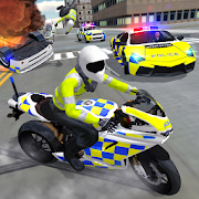 Police Car Driving Motorbike screenshot 1