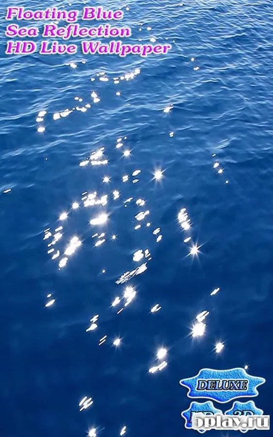 Floating Blue Sea Reflection
