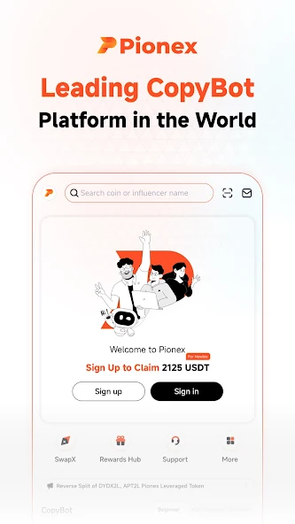 Pionex screenshot 1