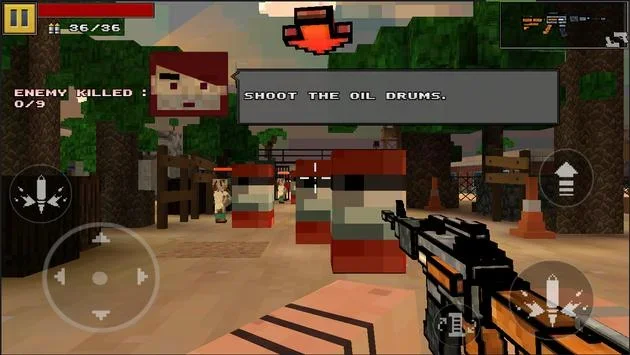 3D Gunner Pixel Battle