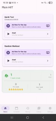Plain HIIT App Screenshot 1