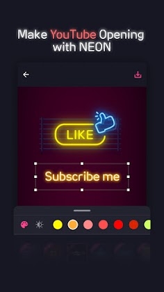 NEON GIF+TEXT Video Effects Mod Screenshot 2