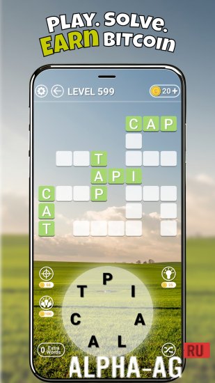 Hacked Word Puzzle: Earn Bitcoin screenshot 3