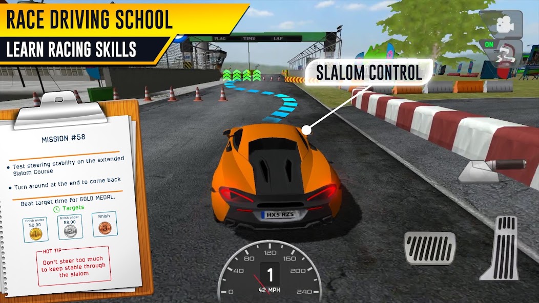 Race Driving License Test