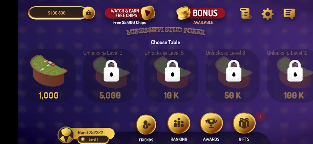 5 Card Poker screenshot 3