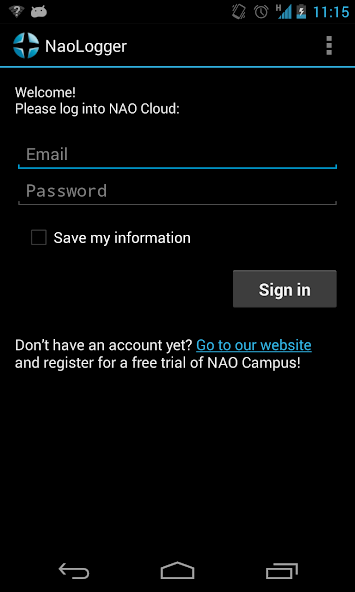 NAO Logger screenshot 1