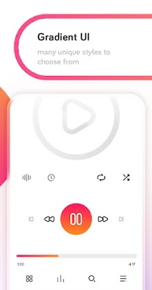 Liv White – Poweramp v3 Skin, screenshot 2