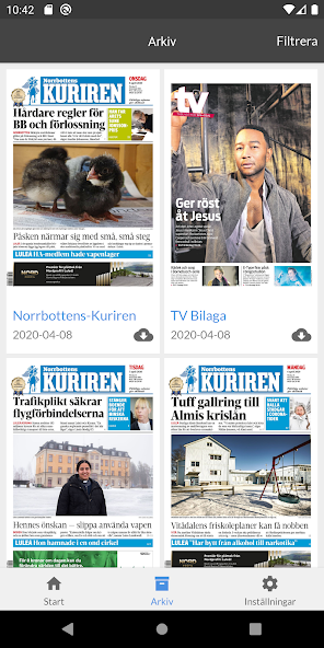 E-tidning Kuriren screenshot 2
