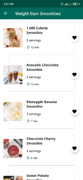 Weight Gain Smoothie screenshot 2