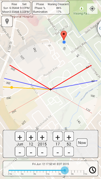 SunPositionMap screenshot 2